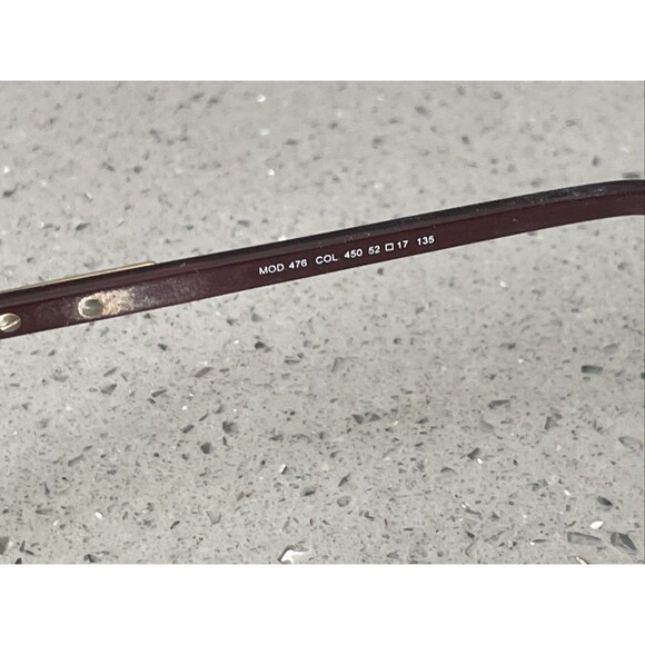CAZAL MOD. 476 COL. 450 52-17-135 Eyeglasses Frames ONLY Germany Half Rim main image 7